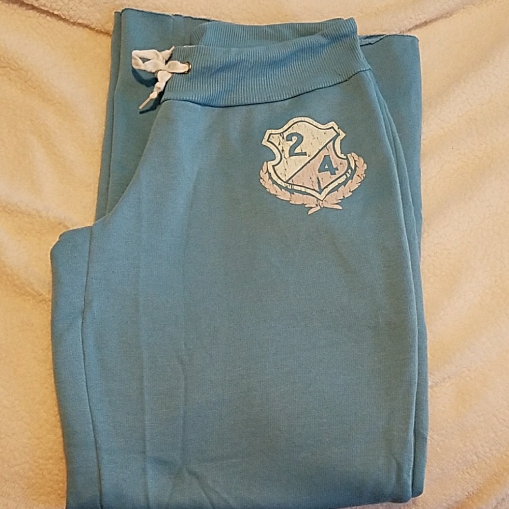 Derek Heart Baby Blue Lounge sweat pants